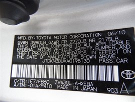 2010 Toyota Prius Silver 1.8L AT #Z23545